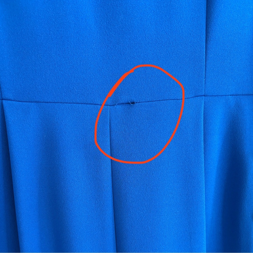Chaps Royal Blue Sleeveless Jumpsuit - Picture 4 of 8